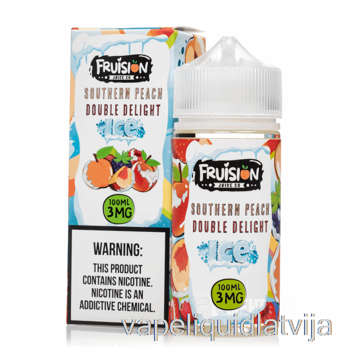 Ledus Dienvidu Persiku Dubultais Prieks - Fruision Sula Co - 100ml 0mg Vape šķidrums